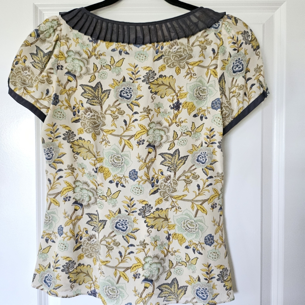 Diodore Anthropologie Silk Blouse - Picture 3 of 5